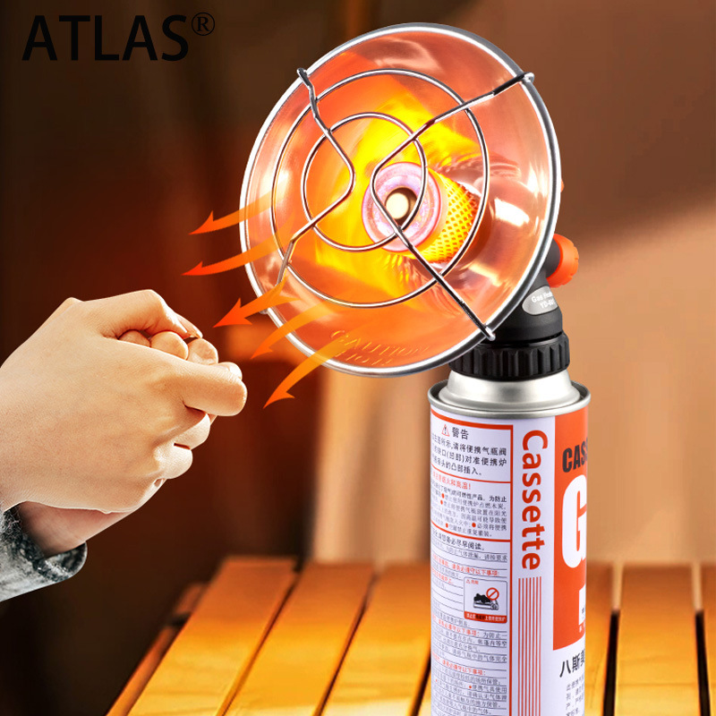 ATLAS Portable outdoor heating stove, cassette gas tank heating cover, camping stove, mini heater