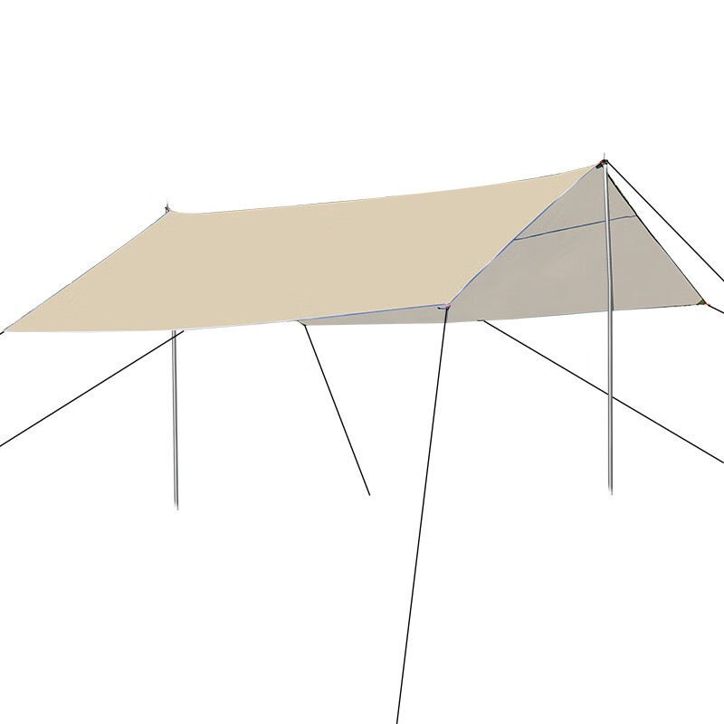 【厂家直供】户外露营帐篷牛津涤纶布黑胶天幕涂银天幕及配件批发白底实物图
