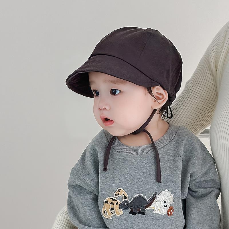 小月龄宝宝开春婴儿帽子6到12个月春秋薄款鸭舌帽夏季遮阳渔夫帽产品图