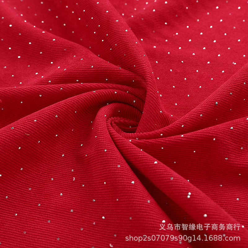 Corduroy 16-strip pit hot diamond polyester full polyester jewelry gift box packaging fabric cross-border bestseller accessories in stock manufacturer Application Scenario