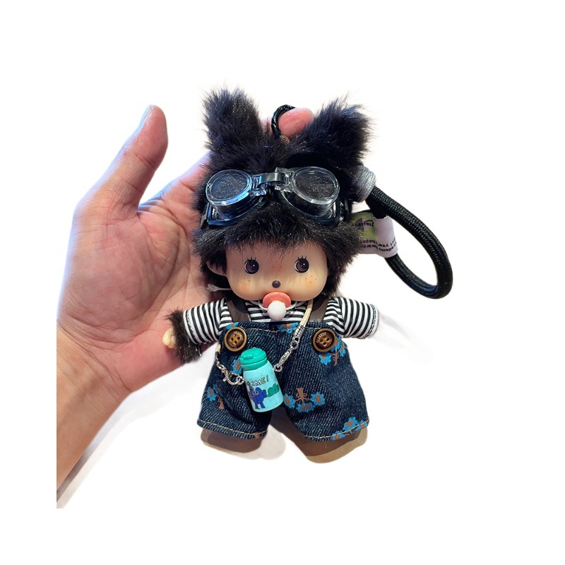 A genuine cute Mengqiqi doll plush toy 15cm doll bag pendant is a birthday gift for girls Item Picture