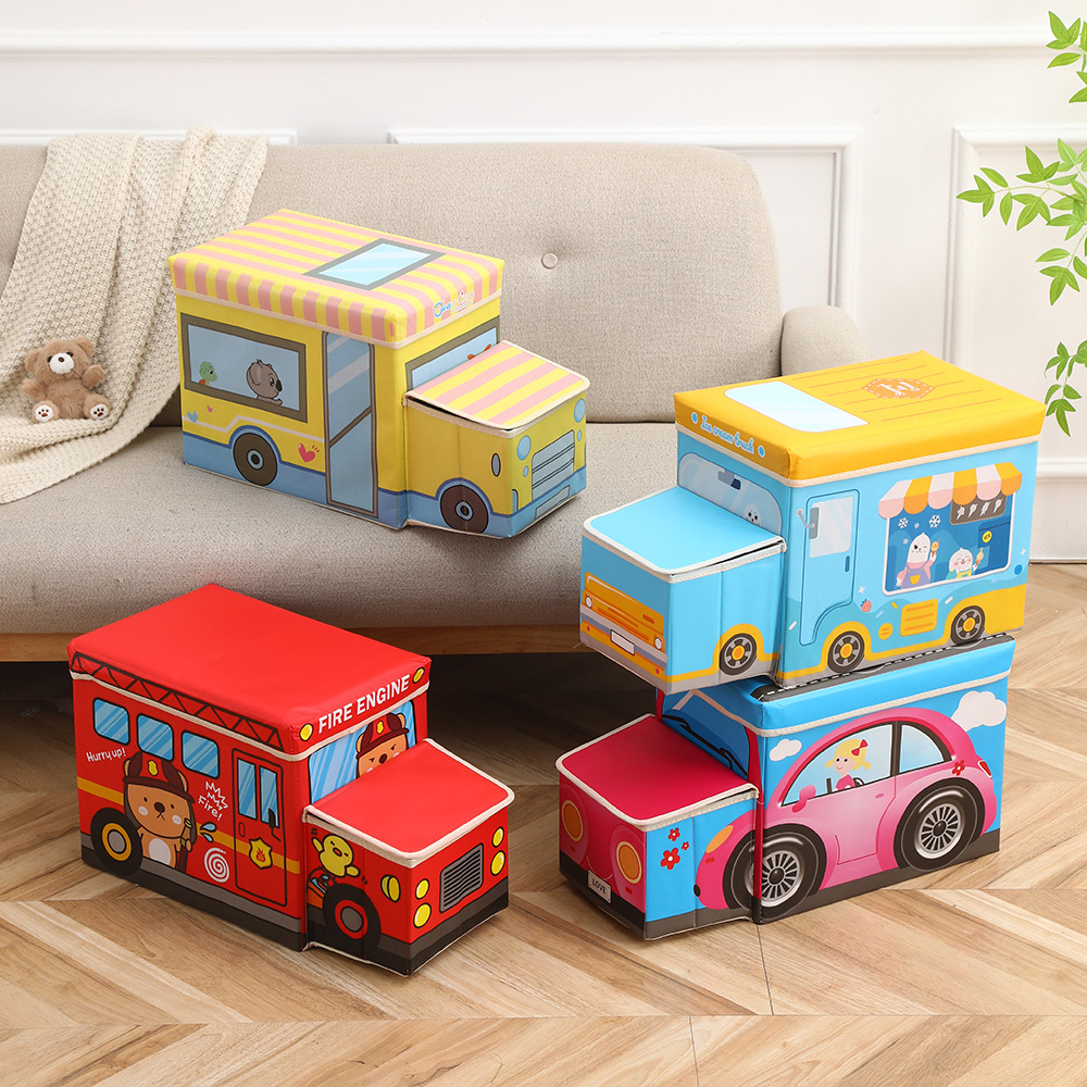 Roller skate storage box, car storage stool, shoe-changing stool, cartoon toy storage and organization box, storage box manufacturer wholesale