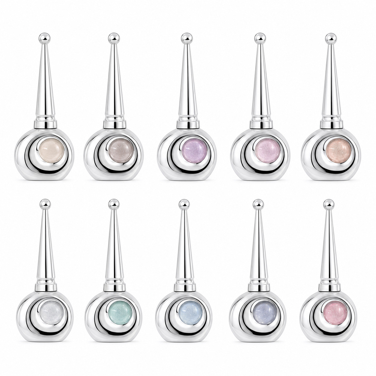 Cross-mirror Mermaid Nail Polish Gel 20-color Ocean Series Dreamy Nail Polish Baking Lamp Series Factory Direct sales for Nail art Application Scenario
