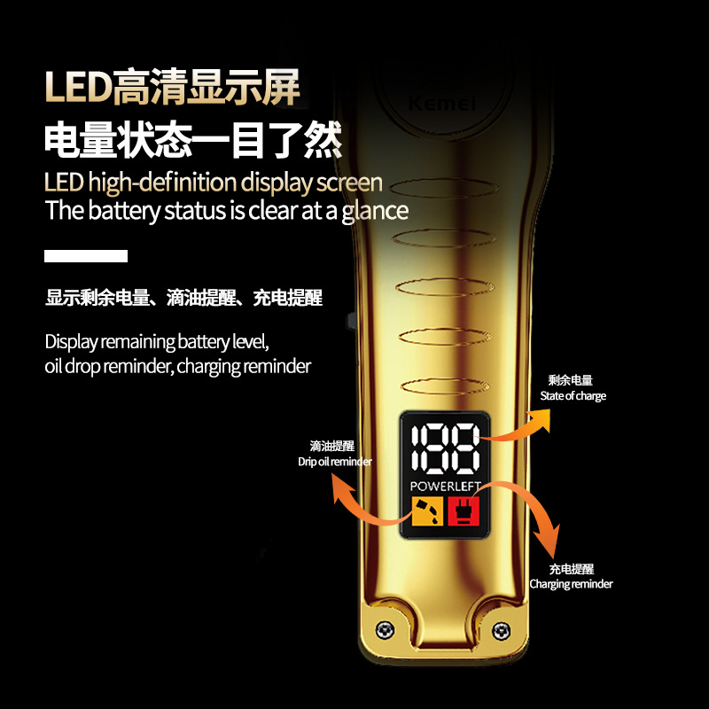 New cross-border electric hair clipper for hair salon, professional oil hair shaving, power generation clipper, USB rechargeable engraving clipper Application Scenario