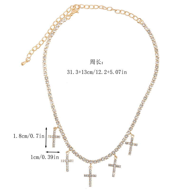 项链/不锈钢项链/首饰/珍珠项链/水钻瓜链项链细节图