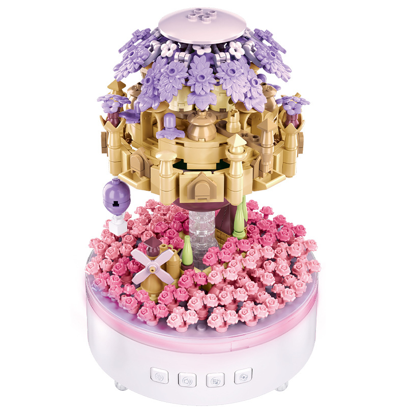 小摆件/生日玫瑰花旋转蜡/玩具/萌可/猴子白底实物图
