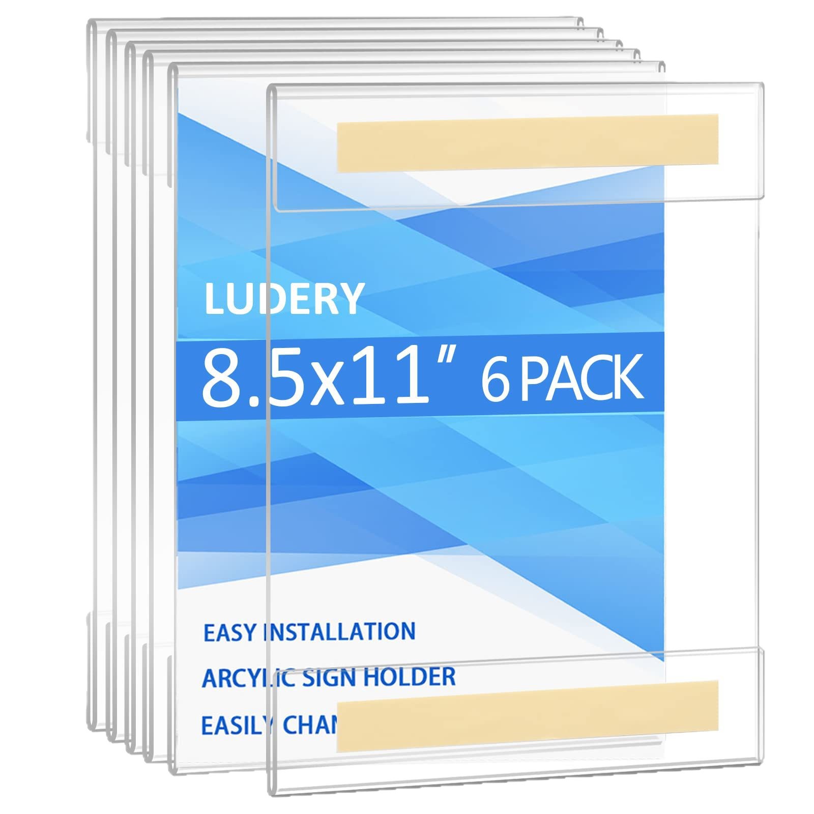 Acrylic flat sticker signboards, self-adhesive wall reminder cards without drilling, transparent advertising information display boards, manufacturer, company, corridor notice pasting booths, store wall description signs, office area prompt display supports Item Picture