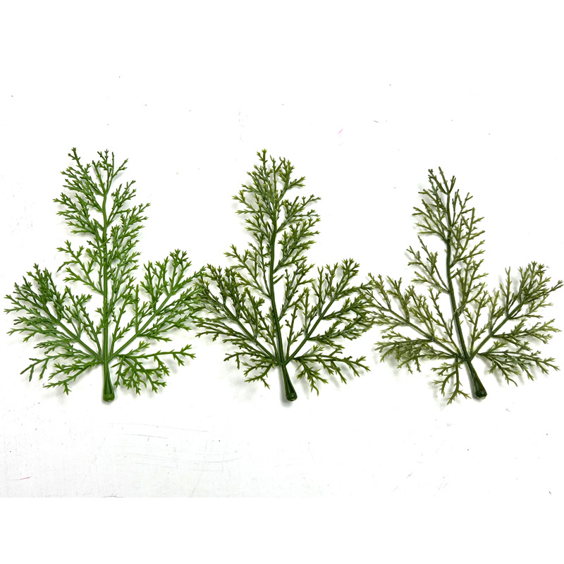 仿真植物柏树叶绿植单片防火柏树叶室内装饰摆件拍摄假柏树叶