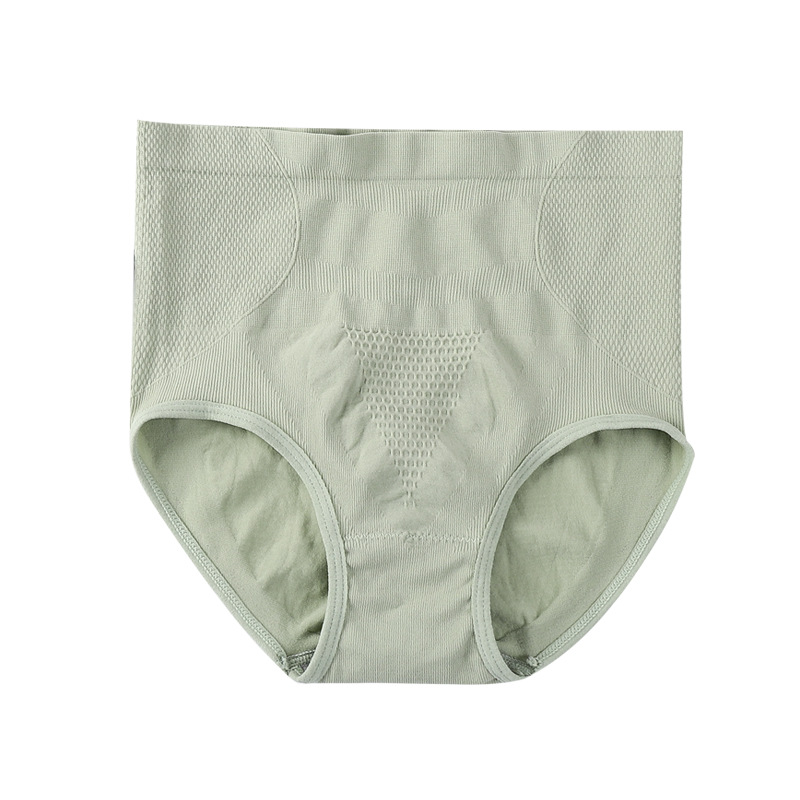 Seamless and seamless honeycomb breathable large-sized women's high-waisted, belt-cinching, hip-lifting, waist-tightening and body-shaping triangle pants for women Item Picture