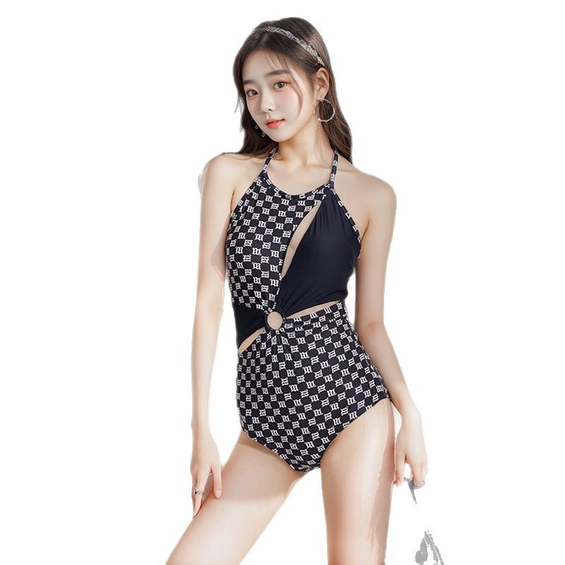 New sexy, hollowed-out and irregular one-piece swimsuit for women, pure and alluring style, concealness and slimming, seaside vacation swimsuit for women -107057 Item Picture