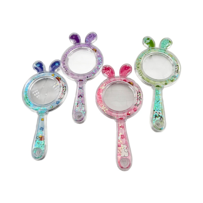 Wholesale of children's cartoon color magnifying glass, air cushion, hand-held magnifying glass, children's toy sets, observation and exploration teaching AIDS Item Picture
