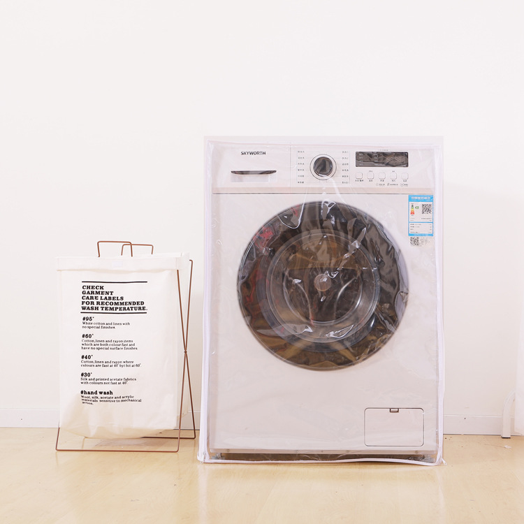 PVC透明家用洗衣机防尘罩全自动滚筒洗衣机罩防晒遮灰透明罩批发