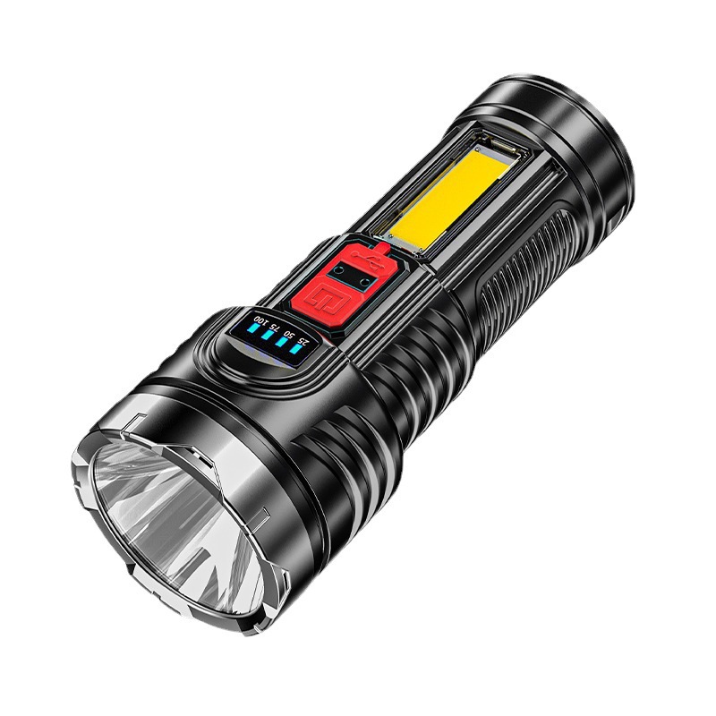 Flashlight, strong light, rechargeable, ultra-bright, long-range, home and outdoor, small multi-functional portable mini with side light led Item Picture