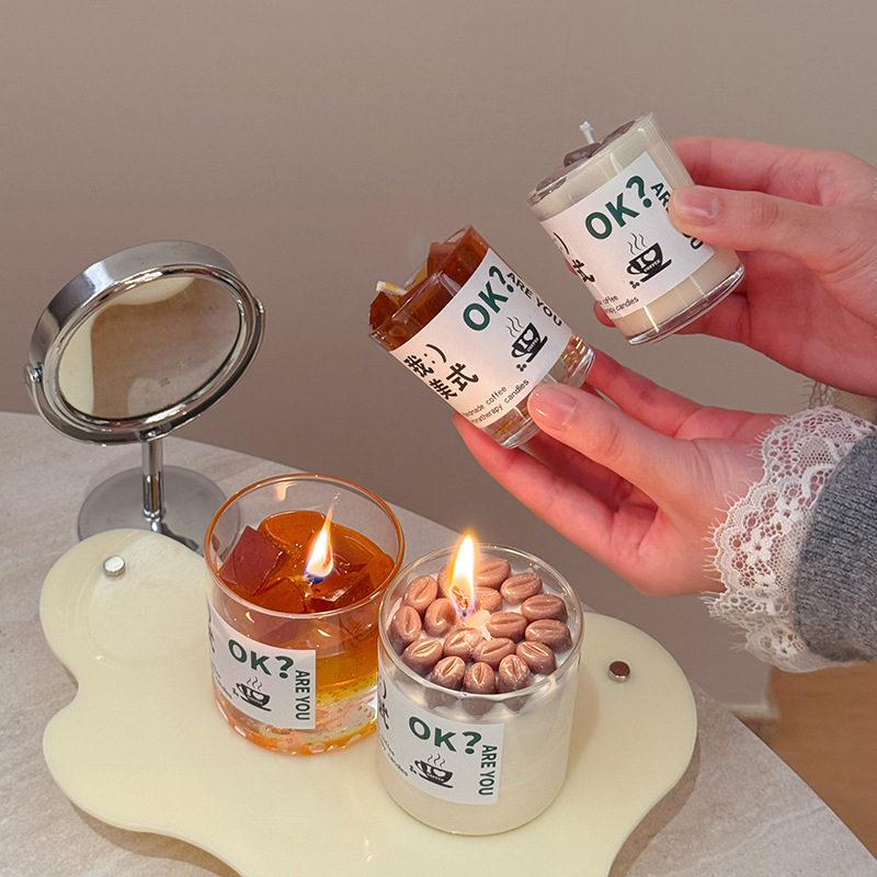 香薰蜡烛/香薰/车载香薰/硅胶蜡烛模/椰子香薰产品图