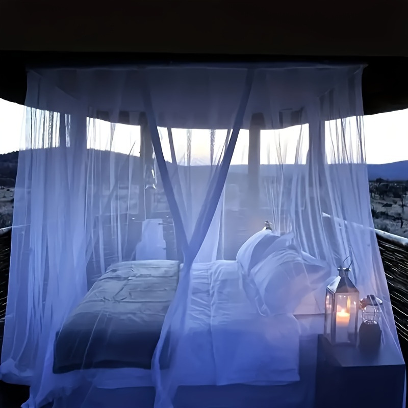 Amazon cross-border outdoor pavilion garden mosquito net, extra-large bedspread, camping screen house mosquito net, square mosquito net Application Scenario