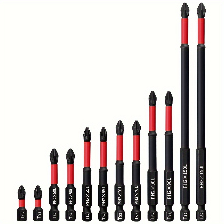 PH2 Magnetic anti-slip cross screwdriver head set 25-150mm screwdriver head high-hardness electric screwdriver tool Item Picture