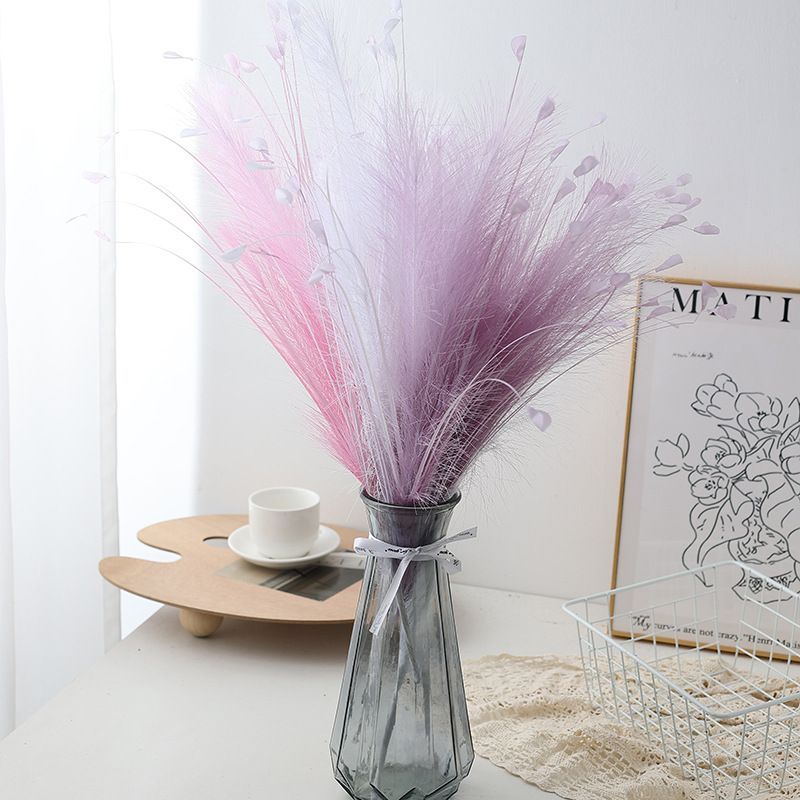 Artificial flower wedding decoration, artificial fireworks, colored zinnia, interior decoration, artificial flower flying grass, one-piece consignment Application Scenario