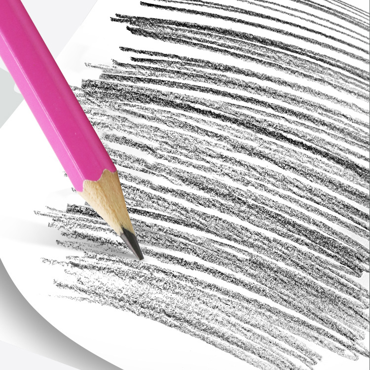 YL191359 High-quality hexagonal handle school pencil standard pencil with eraser HB pencil set Specification image