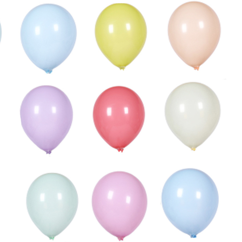 10寸乳胶马卡龙生日派对装饰气球布置节日场景