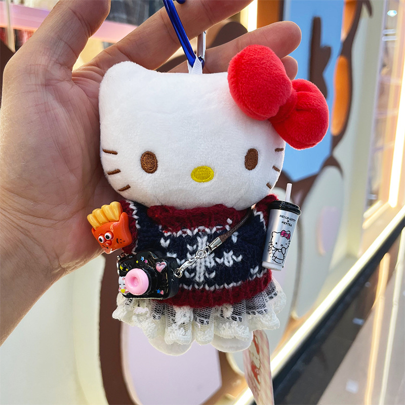 【 Genuine 】 New creative HelloKitty keychain, cute bag pendant, kt doll Item Picture