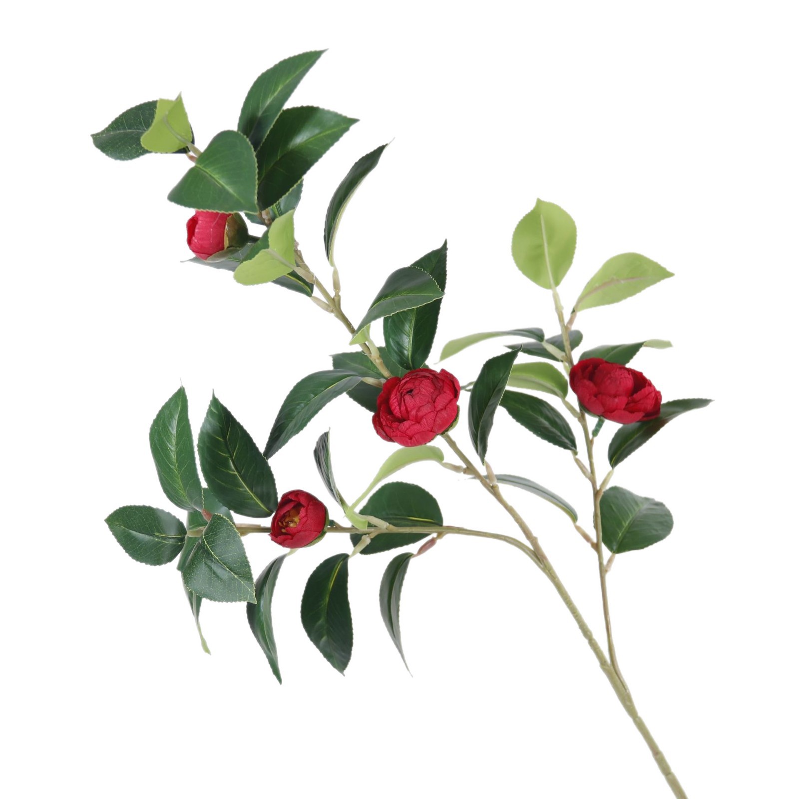 小茶花仿真花韩式轻奢茶玫花束室内家居摆件客厅卧室花艺装饰假花白底实物图