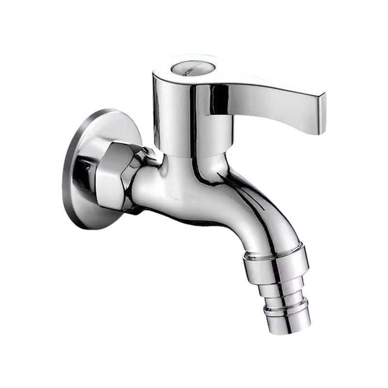 Zinc alloy copper washing machine faucet, household balcony bathroom pointed-mouth single-cooling 4-point washing machine mop sink faucet Item Picture