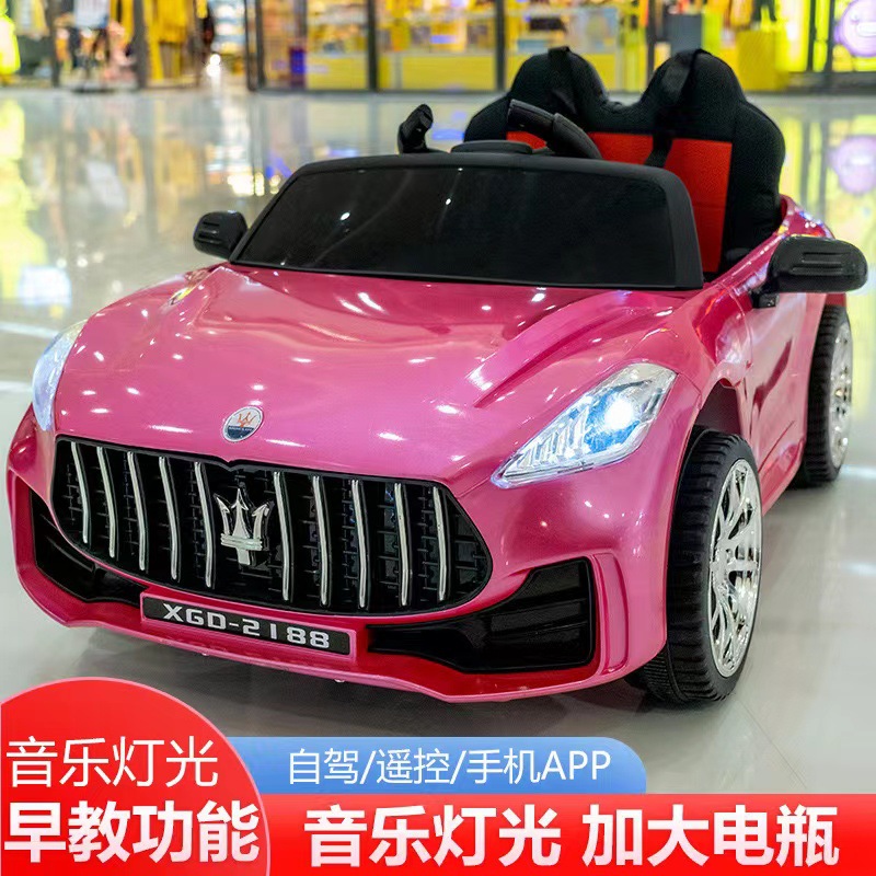 儿童电动车可坐人男女小孩摇摆车充电遥控四轮车宝宝童车汽车产品图