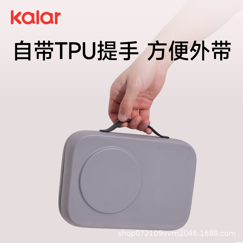 Cross-border food-grade children's separated bento box, primary school student lunch box, fruit takeout sealed picnic box, portable Specification image