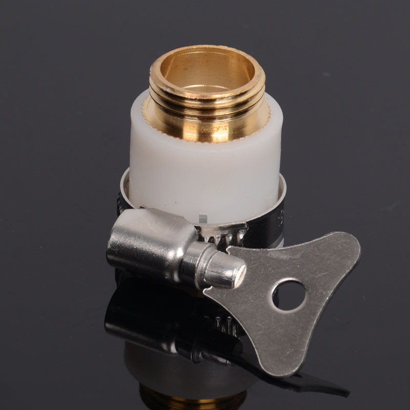 厂家大量供应新款铜外丝8爪接头洗车水枪橡胶接头细节图