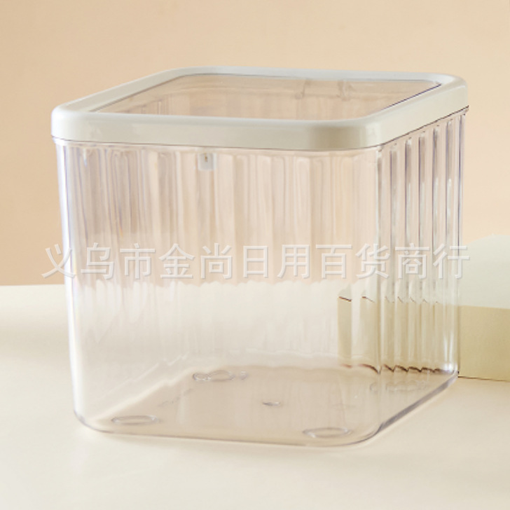 Household transparent desktop trash can, large-capacity jewelry box with lid, desktop girls' rubber band, hair tie and hair clip storage box Application Scenario