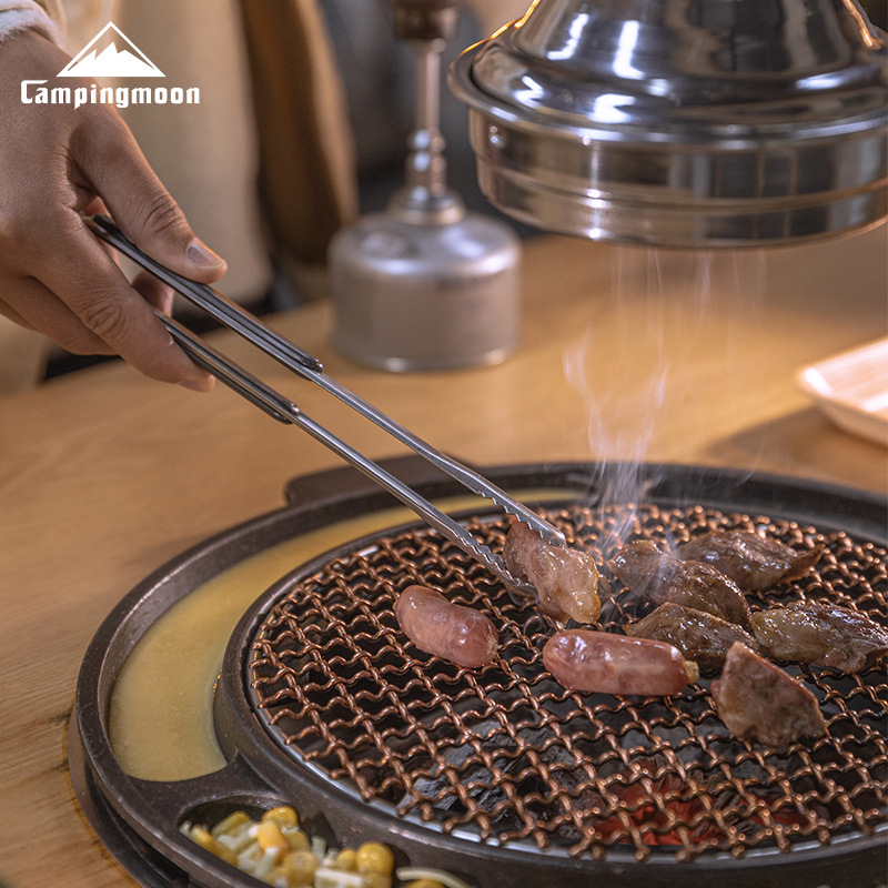 Koman SJ10 thickened 304 stainless steel barbecue tongs, anti-scald Korean food bread barbecue tongs Application Scenario