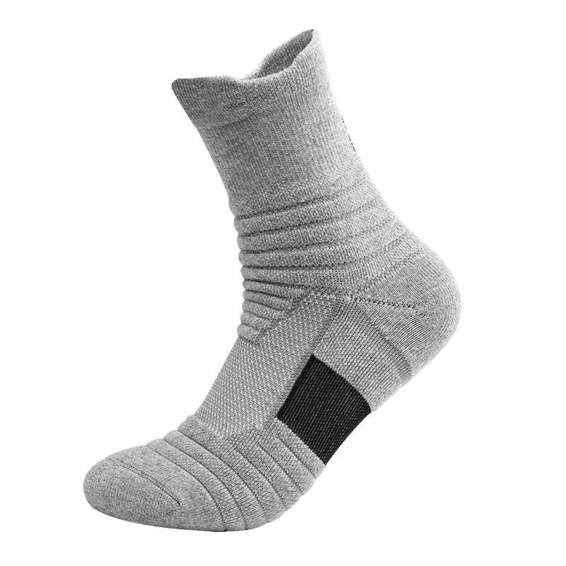 Sock stall, one-piece consignment for basketball socks, men's thickened towel bottom loop socks, elite socks, medium long high-top running and outdoor socks, sports socks Item Picture