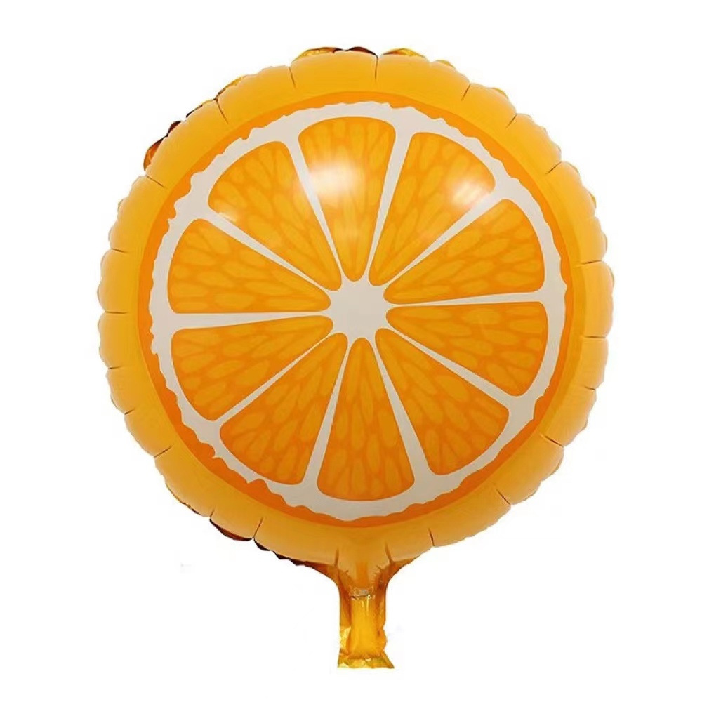 Fruit-themed birthday aluminum film balloon set, 10 sets of ceremony balloons details Picture