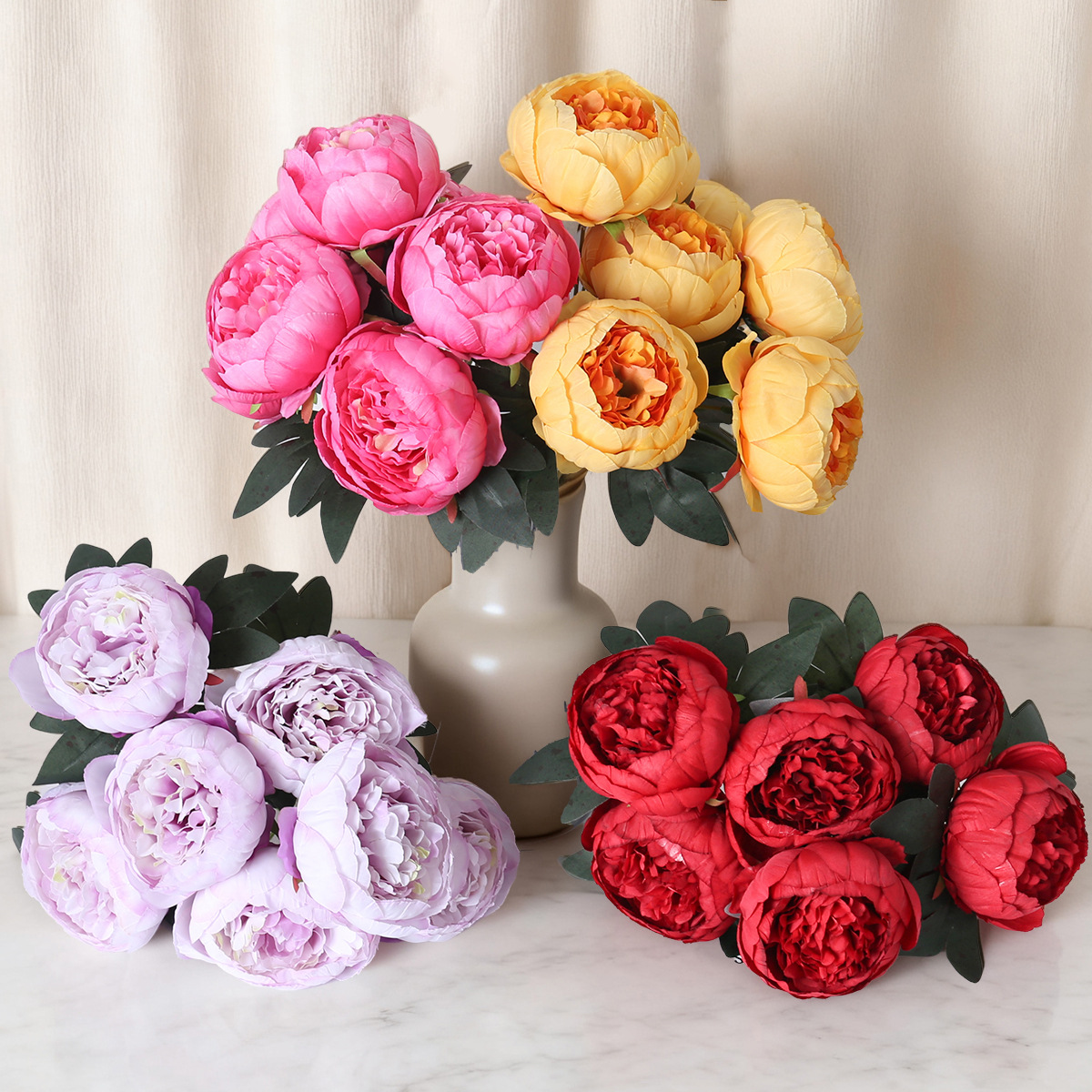 永生花/毛绒玩具花束/满天星/礼盒空/芦苇插花产品图