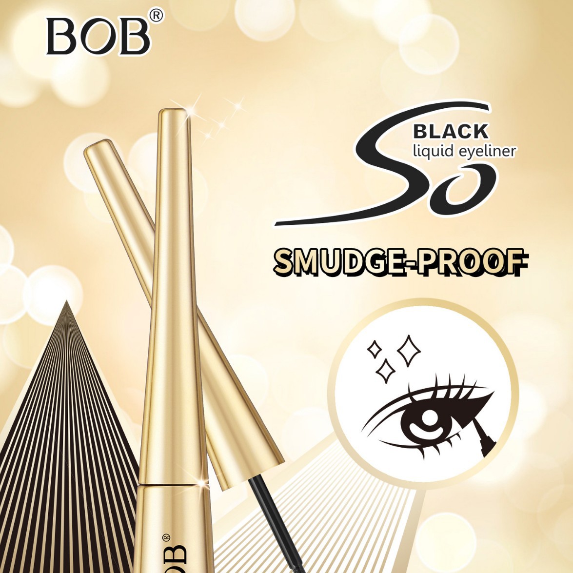 The cross-border BOB eyeliner pen has a matte finish and does not smudge