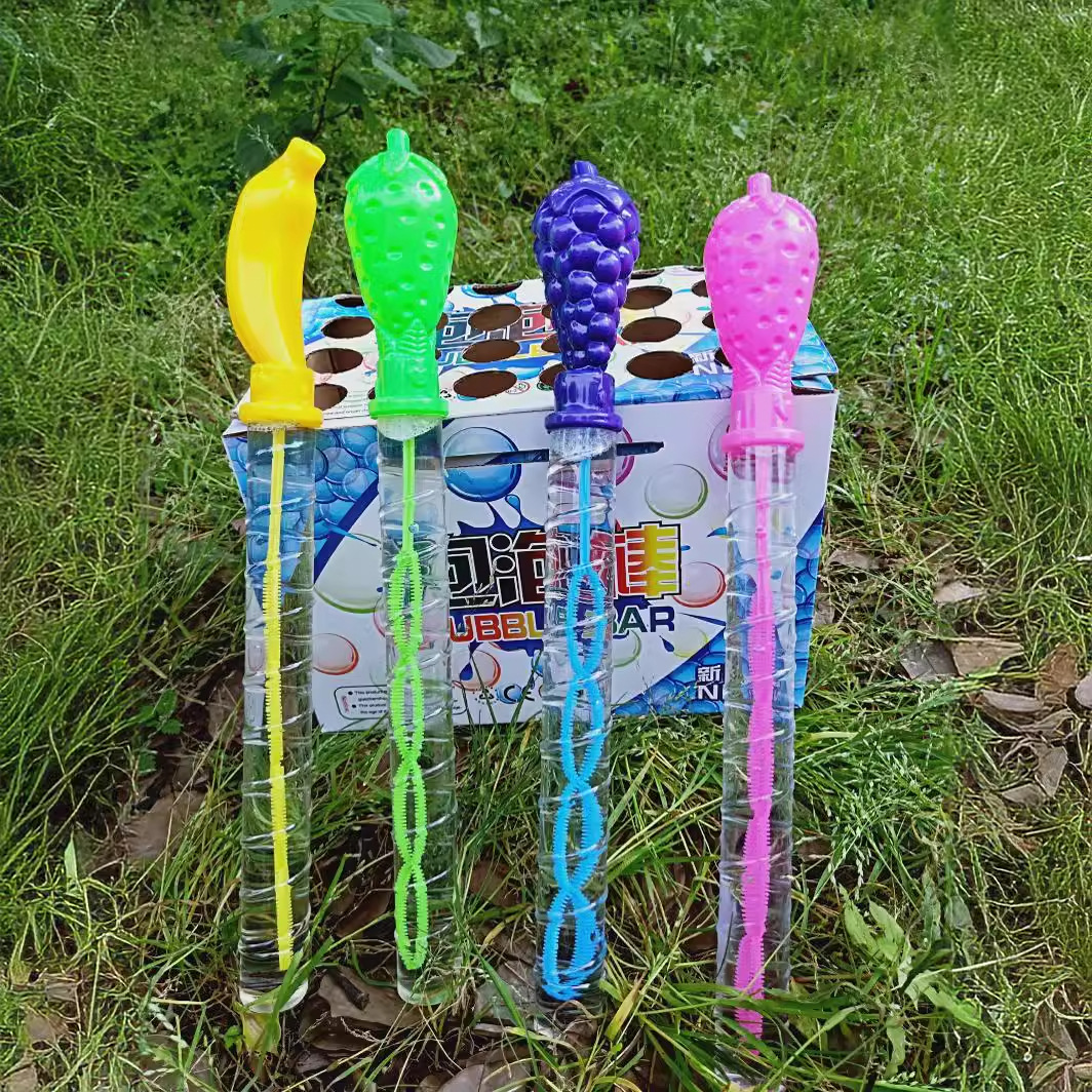 38cm cartoon seven-color bubble sticks, bubble liquid, concentrated children's bubble toys, Western swords, ground promotion and wechat business gifts details Picture
