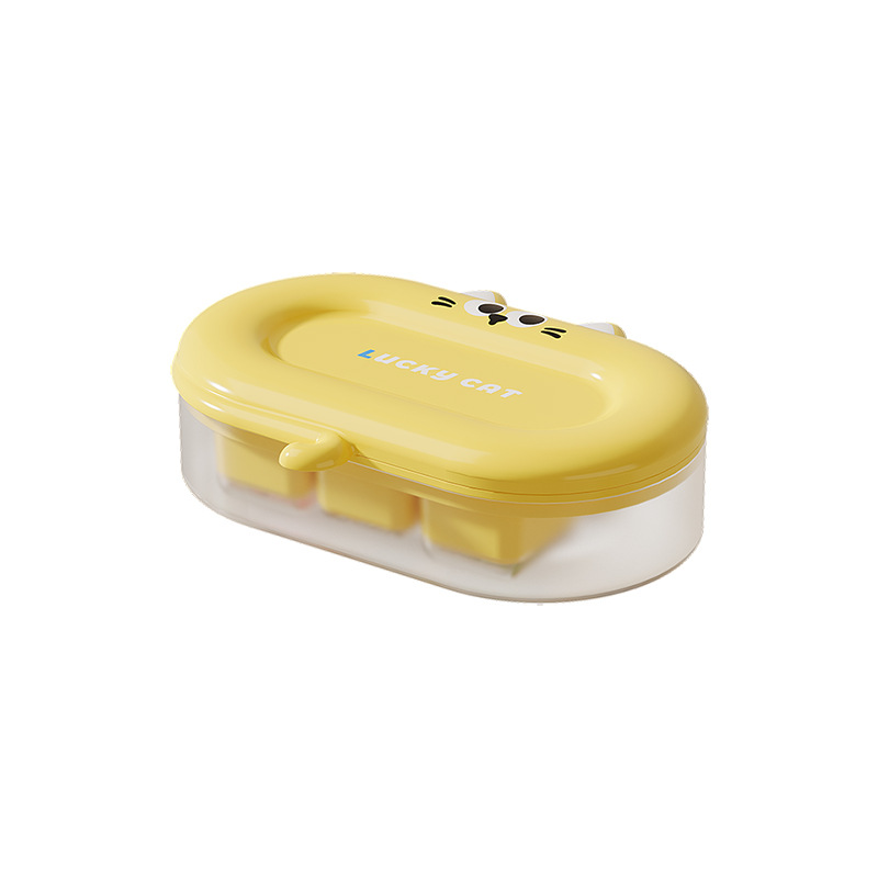 Ice cube mold, household silicone soft-bottom refrigerator, ice-making box, storage homemade freezer box, ice hockey mini small ice cube tray Item Picture