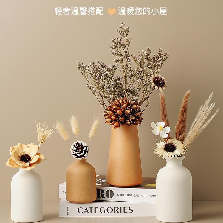 2026治愈系干花花瓶小摆件客厅茶几玄关餐边柜电视柜高级感插花装饰品