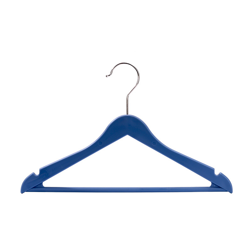 Wood-like clothes hangers, plastic children's traceless clothes racks with crossbars, clothing store and factory store clothes hanger supports wholesale Item Picture