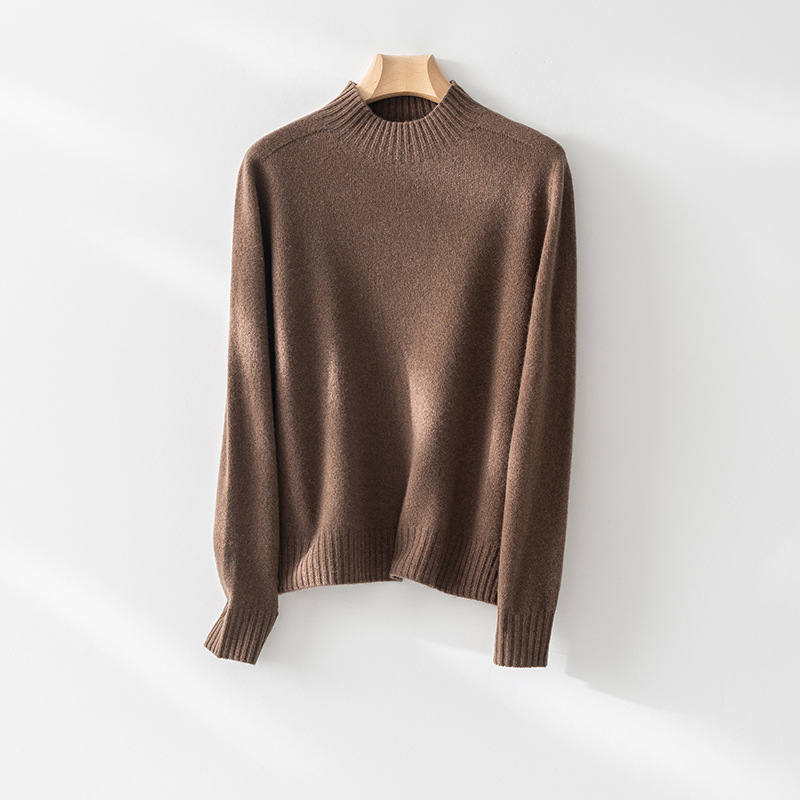 毛衣/打底衫高领/打底针织毛衣/毛衣女宽松韩版/羊绒衫细节图