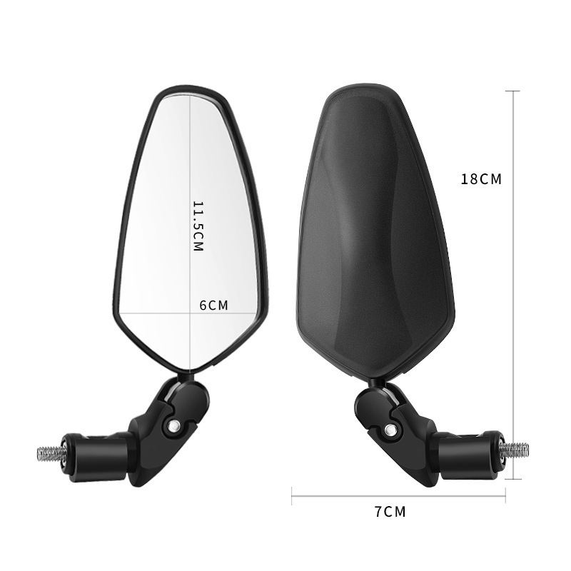 New high-definition bicycle rearview mirror handle block, short 360-degree rotating bicycle convex rearview mirror, cross-border wholesale Item Picture