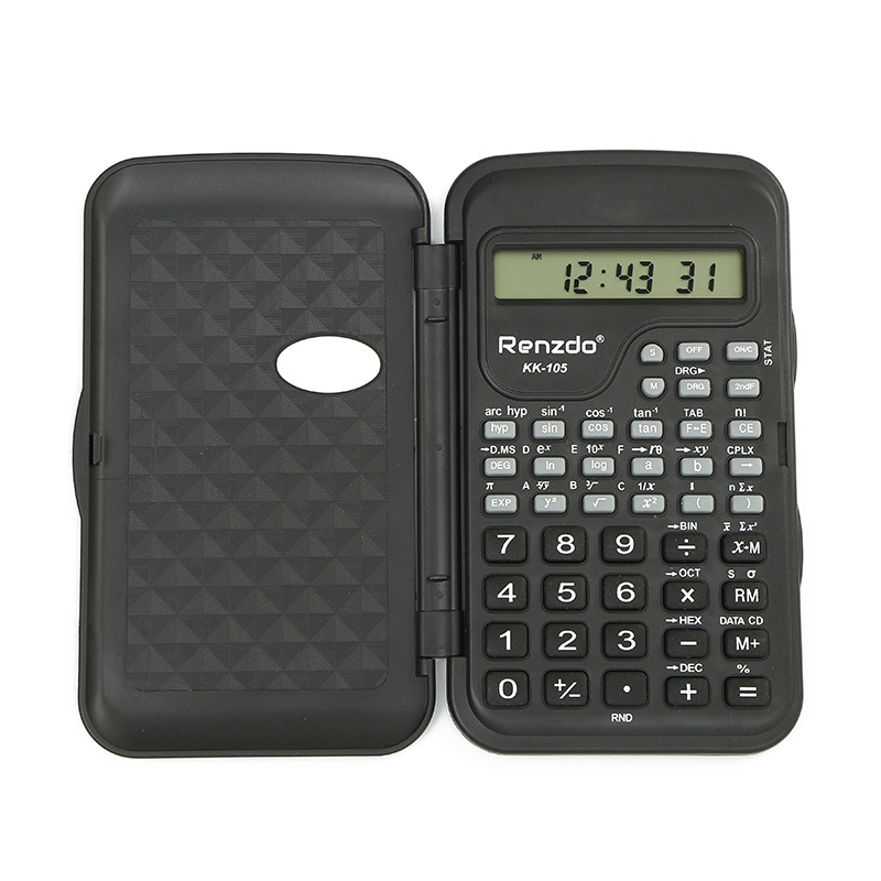 KK-105 Student computer, a multi-functional flip cover scientific function calculator, is a dedicated scientific computer for exams Item Picture