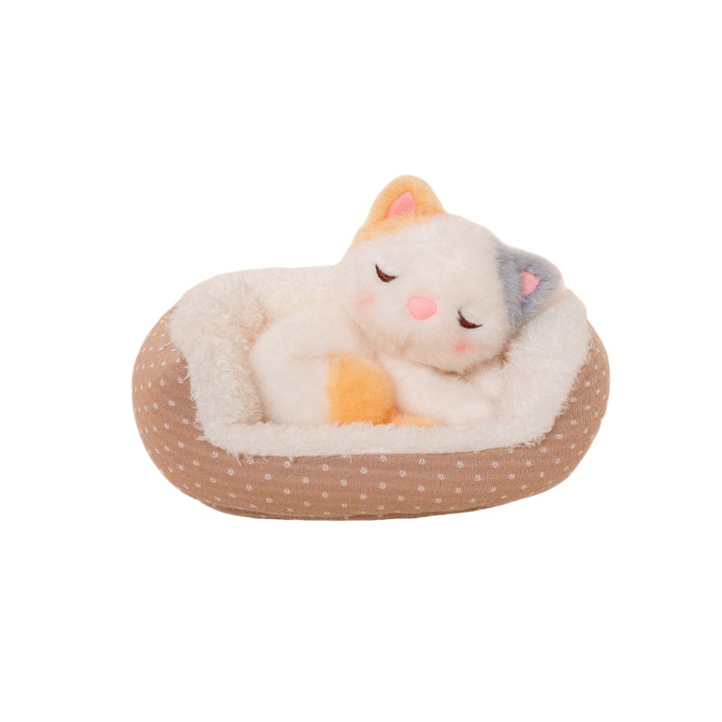 The best-selling cute pet animal "Lie Down" series: plush toys for cats and dogs, adorable desktop dolls, decorative items, and small figurines Item Picture