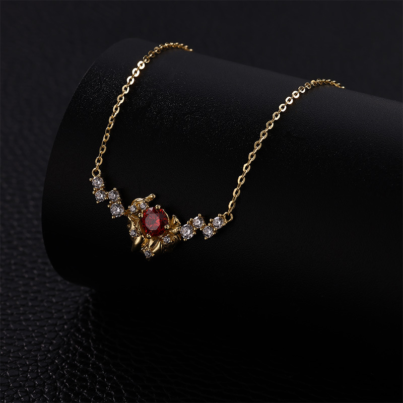 银饰/项链/金色链子/珍珠/梵克雅宝单花项链产品图