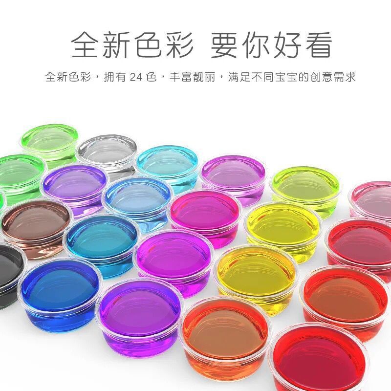Children's crystal clay, slime, transparent colored clay, plasticine, bubble glue, glass clay, diy handcrafted educational toys Item Picture