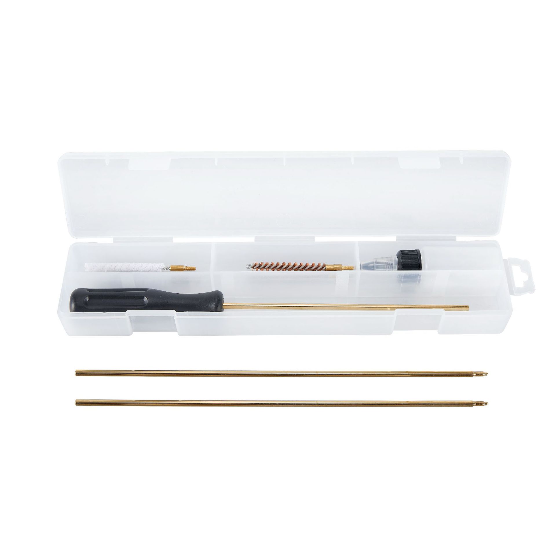 Cross-border best-selling gun cleaning tools: wire brush, cotton brush, pipe unblocking brush, plastic black box, gun barrel brush, cleaning set details Picture