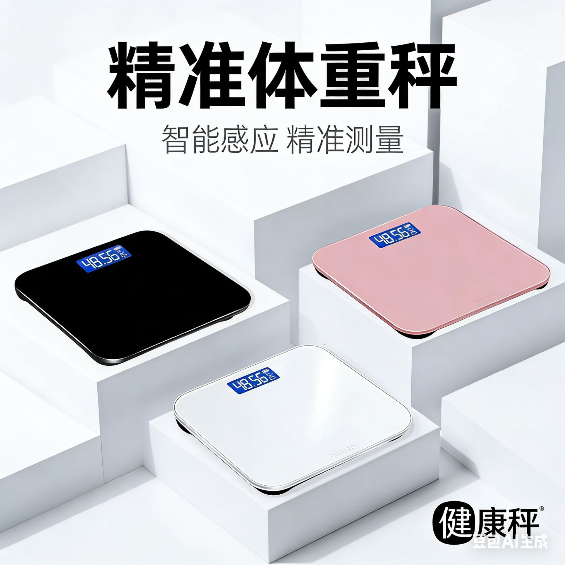 Jiansou rechargeable electronic scale, weighing scale, household precise human body scale, small and durable weighing scale, home weighing