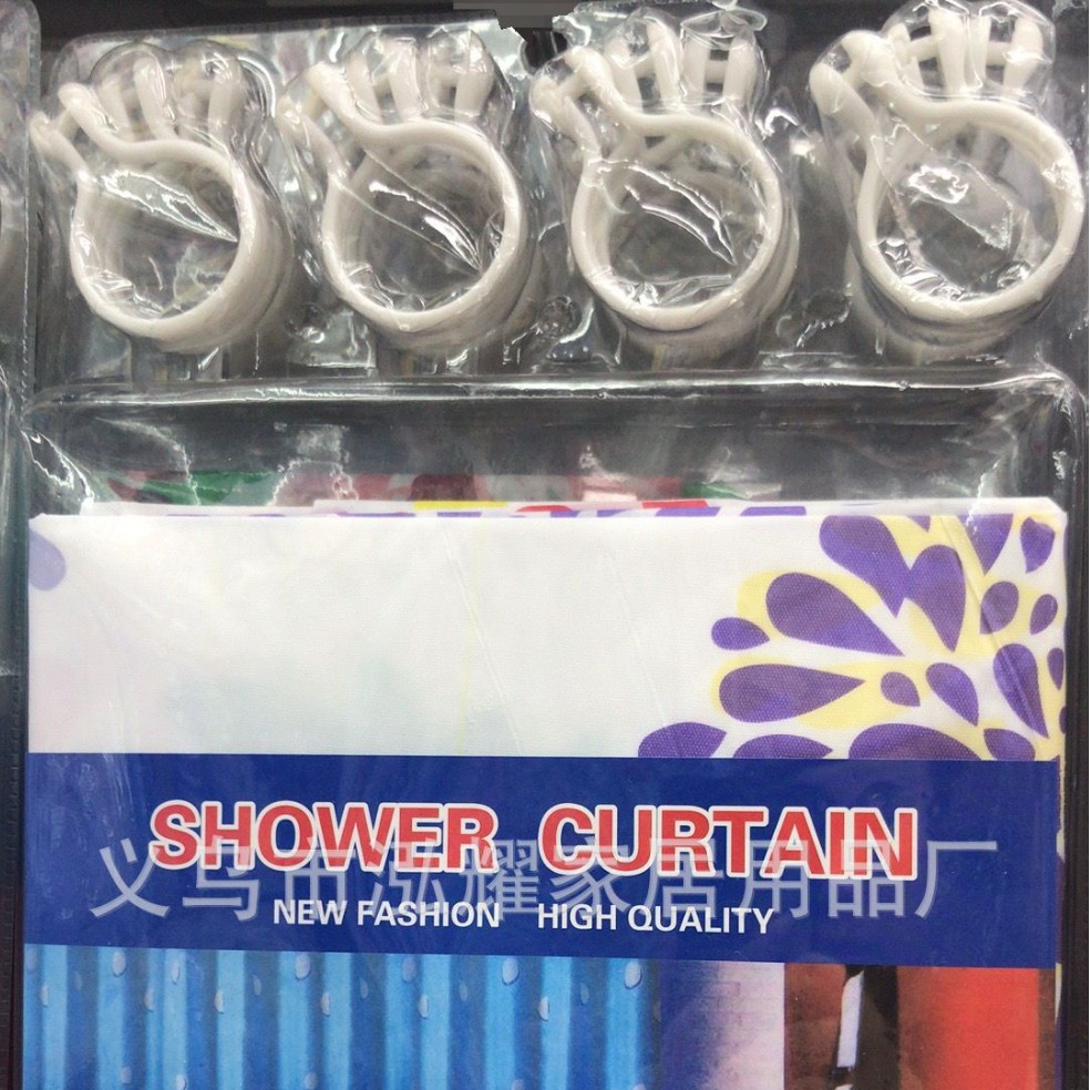 浴帘涤纶/浴室帘欧式/折叠浴帘/浴室帘peva/浴室帘女人简约细节图