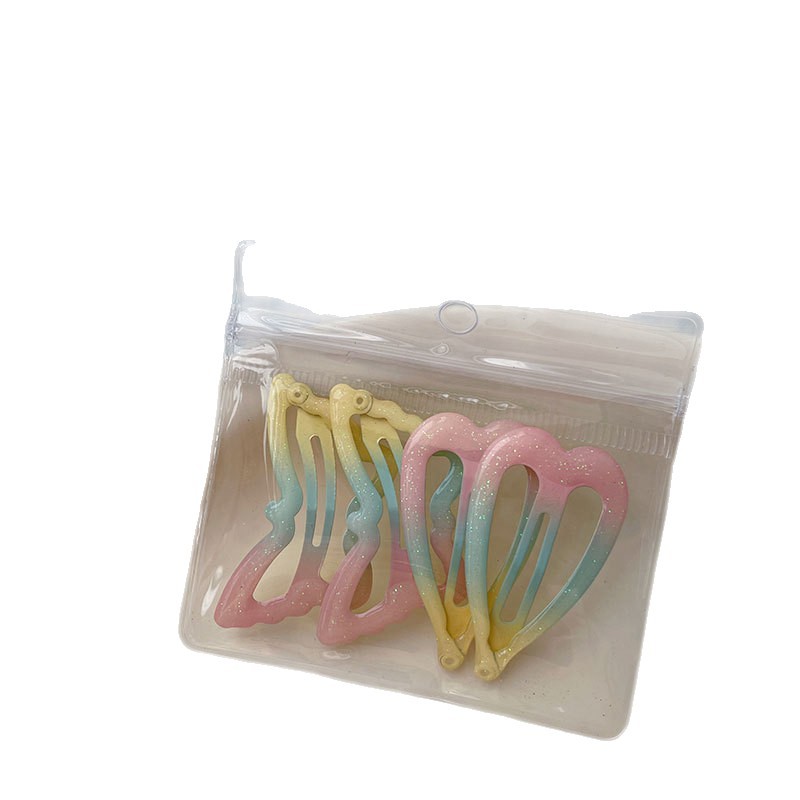 Colorful gradient hair clips, student and children's hair clips, cross-border clips Item Picture