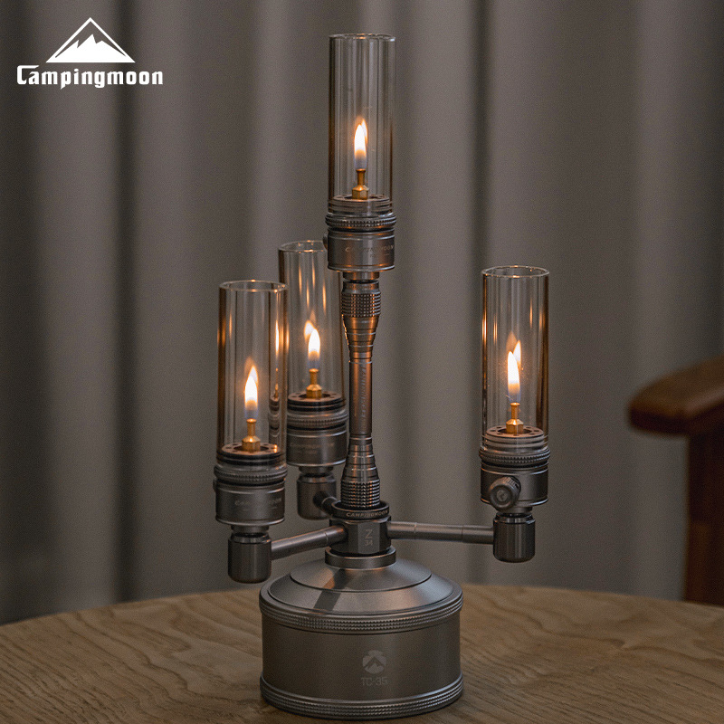 Koman wholesale aluminum alloy one-to-four-joint aluminum alloy camping atmosphere lamp outdoor high-altitude gas cylinder adapter details Picture
